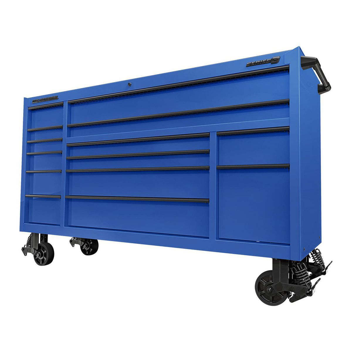 72 in. x 22 in. Slate Gray Triple-Bank Roll Cab W797