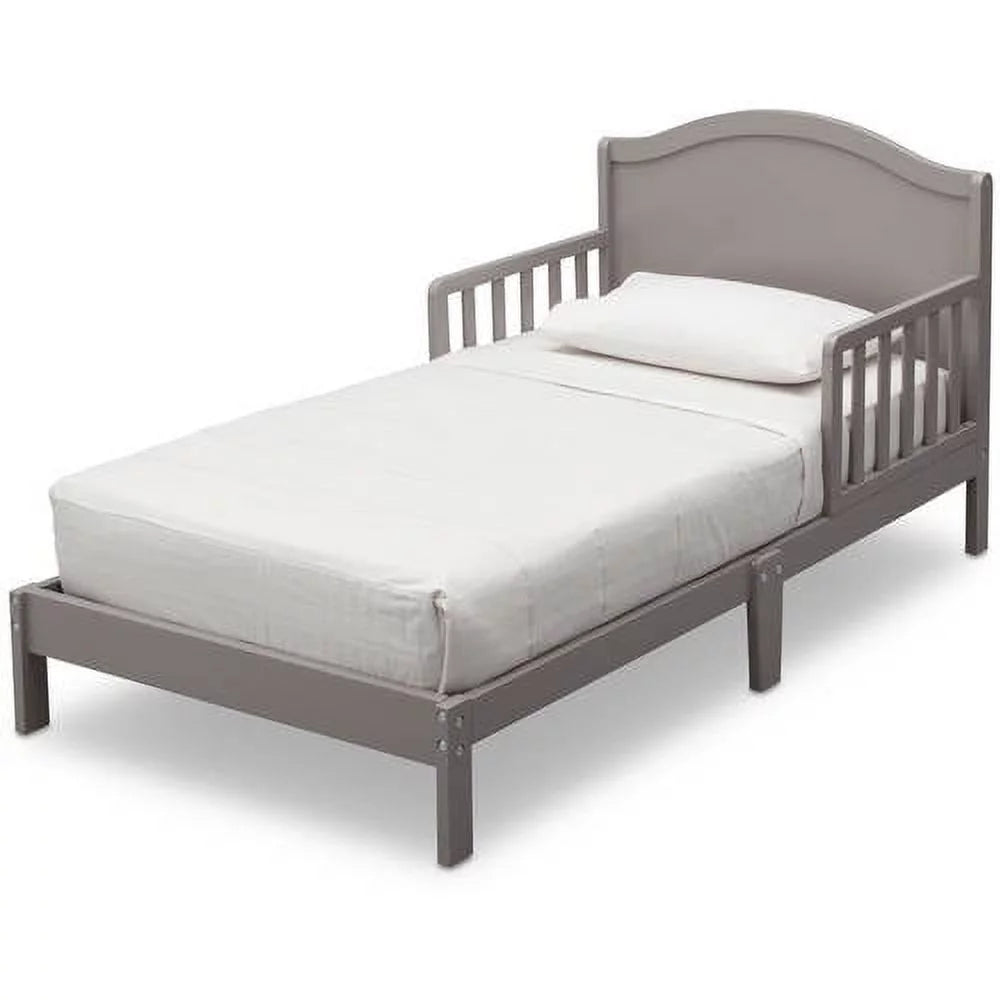 Grey Toddler Bed with Attached Bed Rails M604644