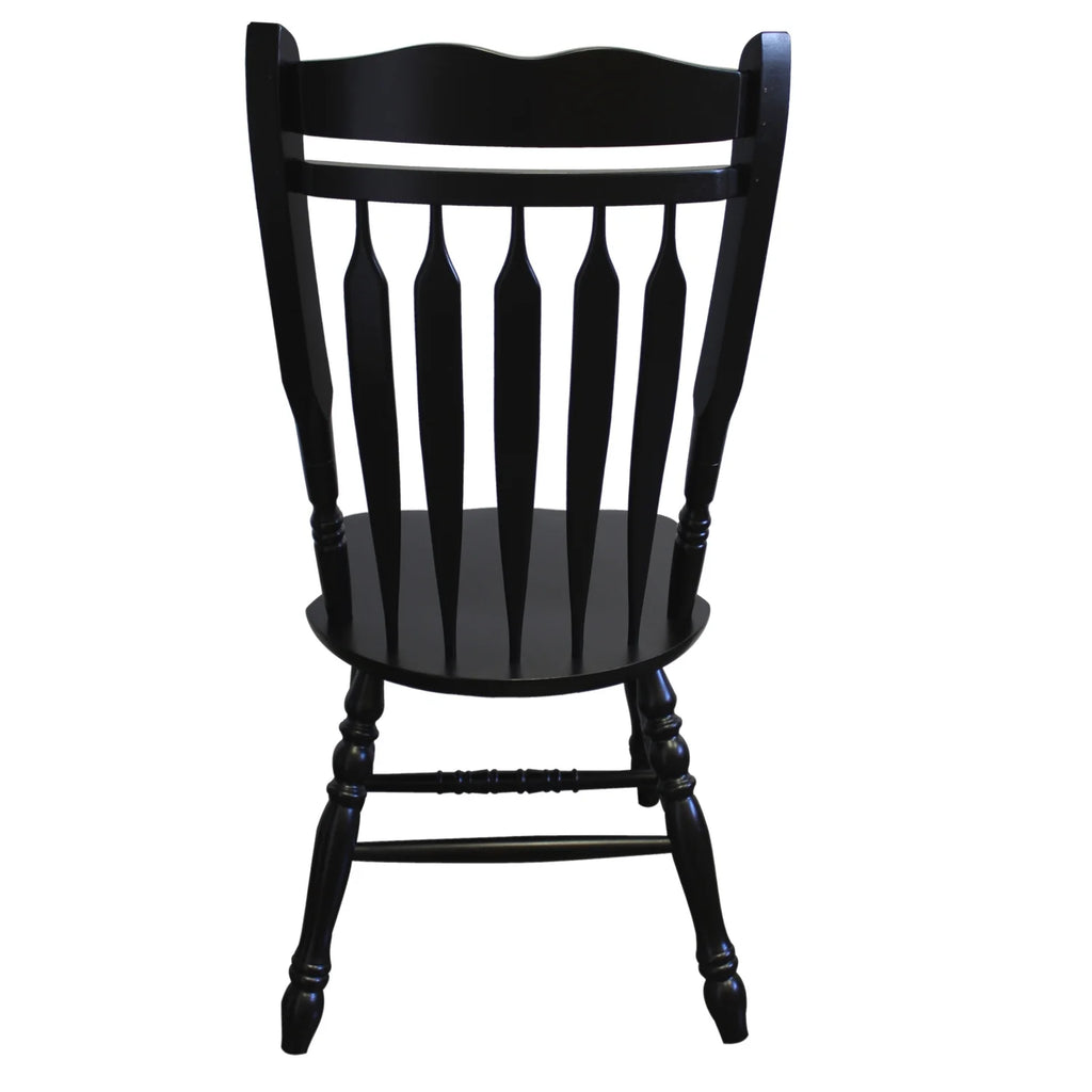 Black Wood Dining Chairs Set of 2 I14047