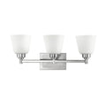 3 Light Brushed Nickel Bath D738724