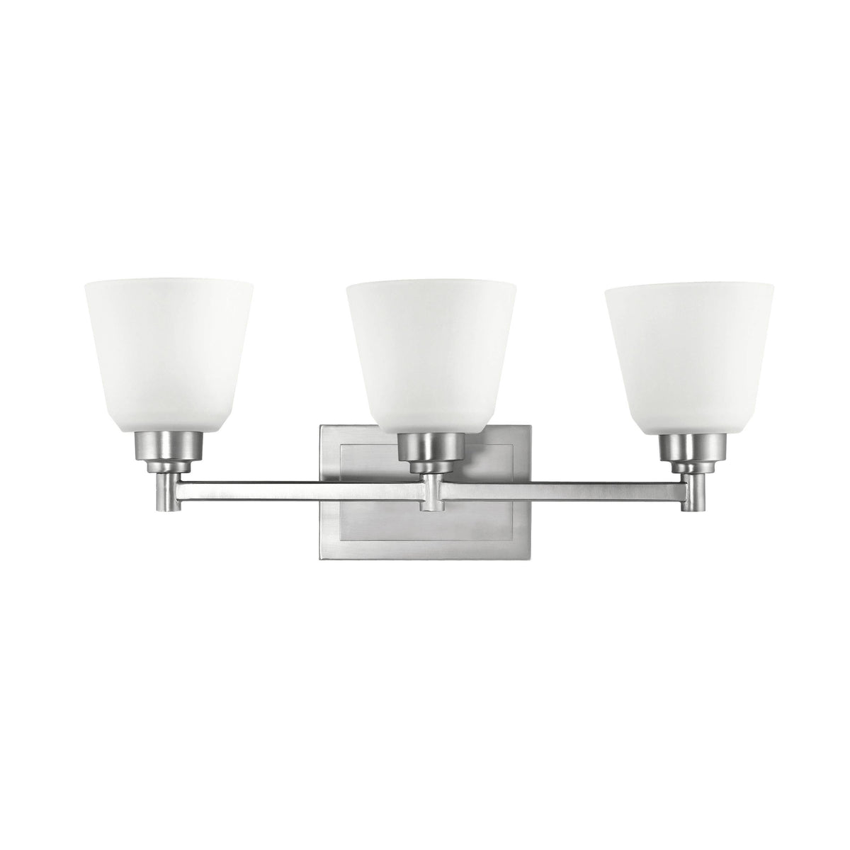 3 Light Brushed Nickel Bath D738724