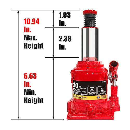 4 Ton Hydraulic Bottle Jack with Carrying Case Q773