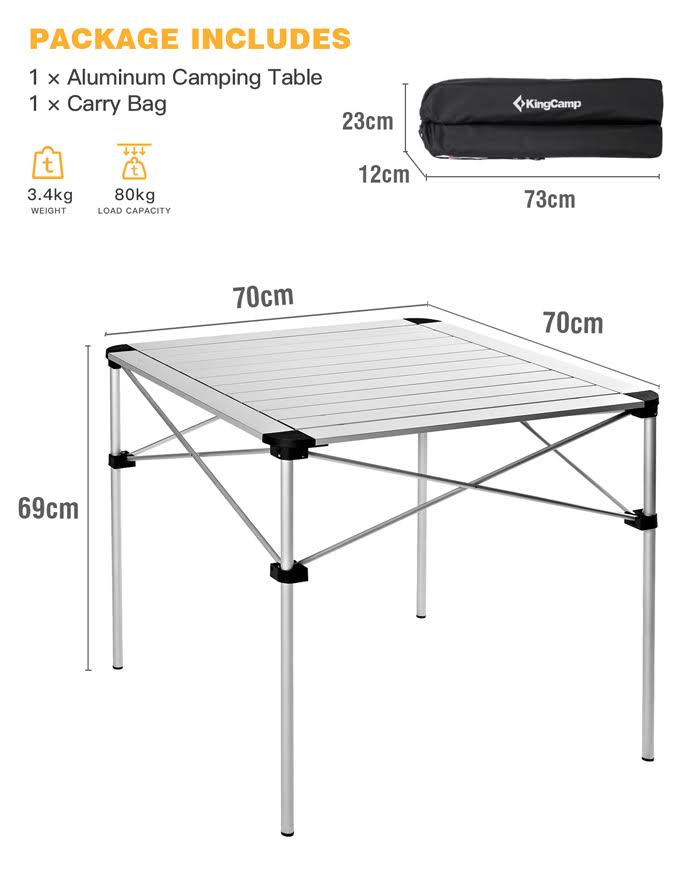 Aluminum Folding Table W648