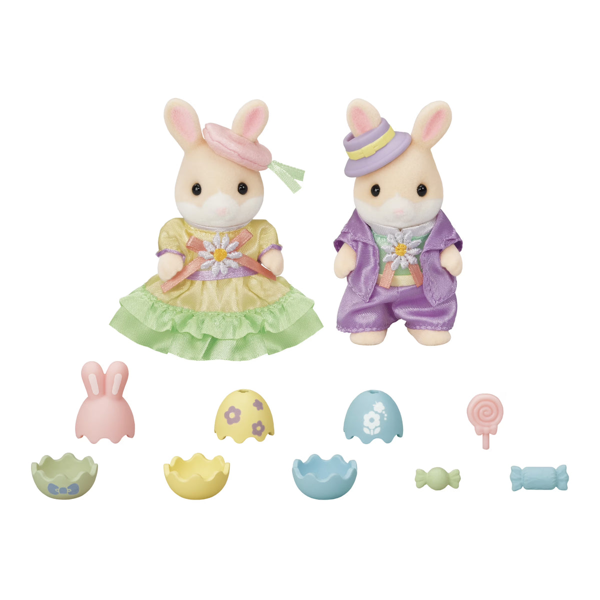 Easter Celebration Dollhouse Playset with 2 Collectible Figures and Accessories Y109433