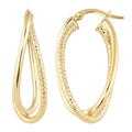 Oval Hoop Earrings T963