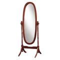 Oval Merlot Cheval Mirror with Stand K9752