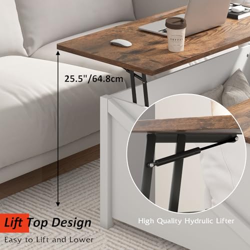 Black Lift Top Coffee Table with Storage X979