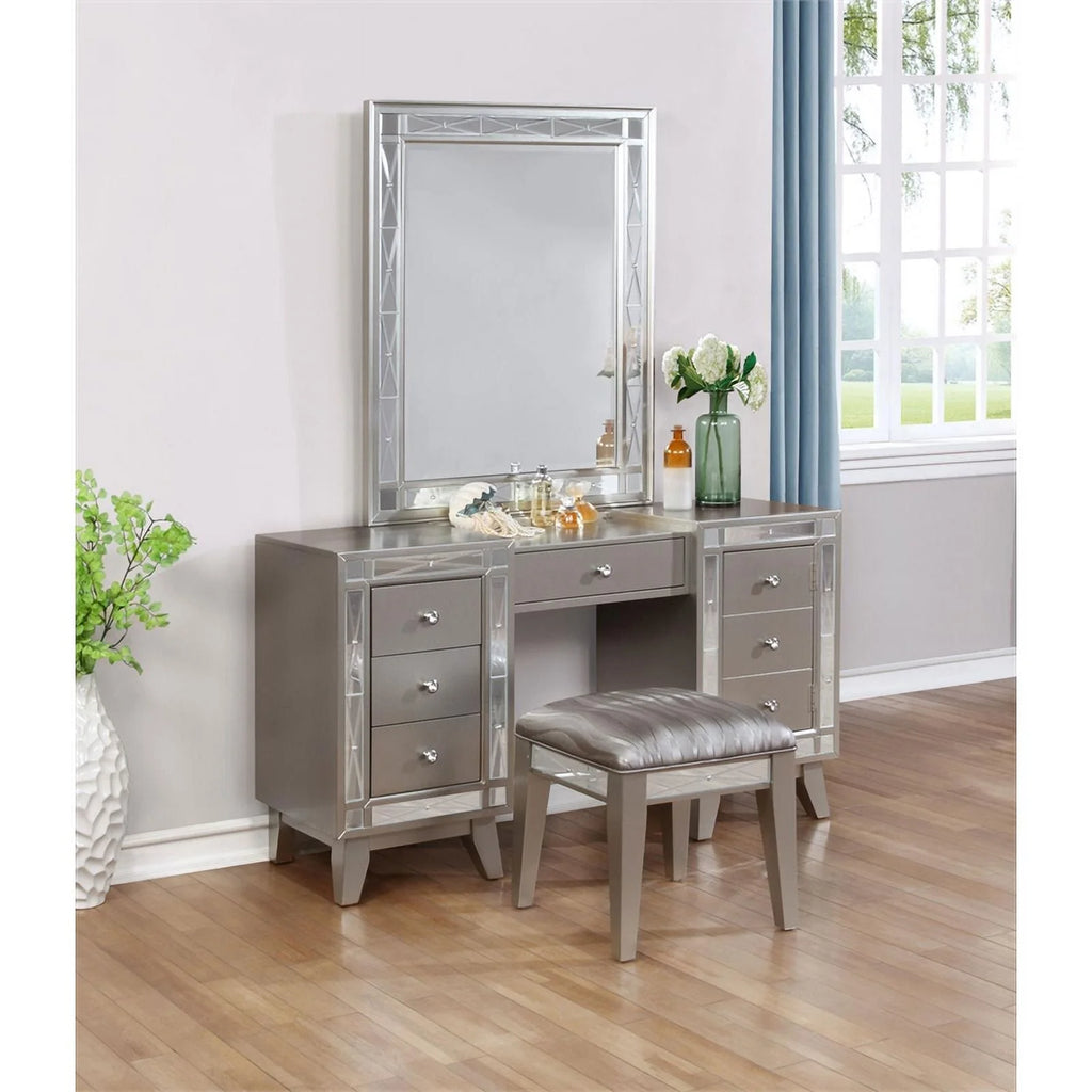 Contemporary Wood 3-piece Vanity Set X47103